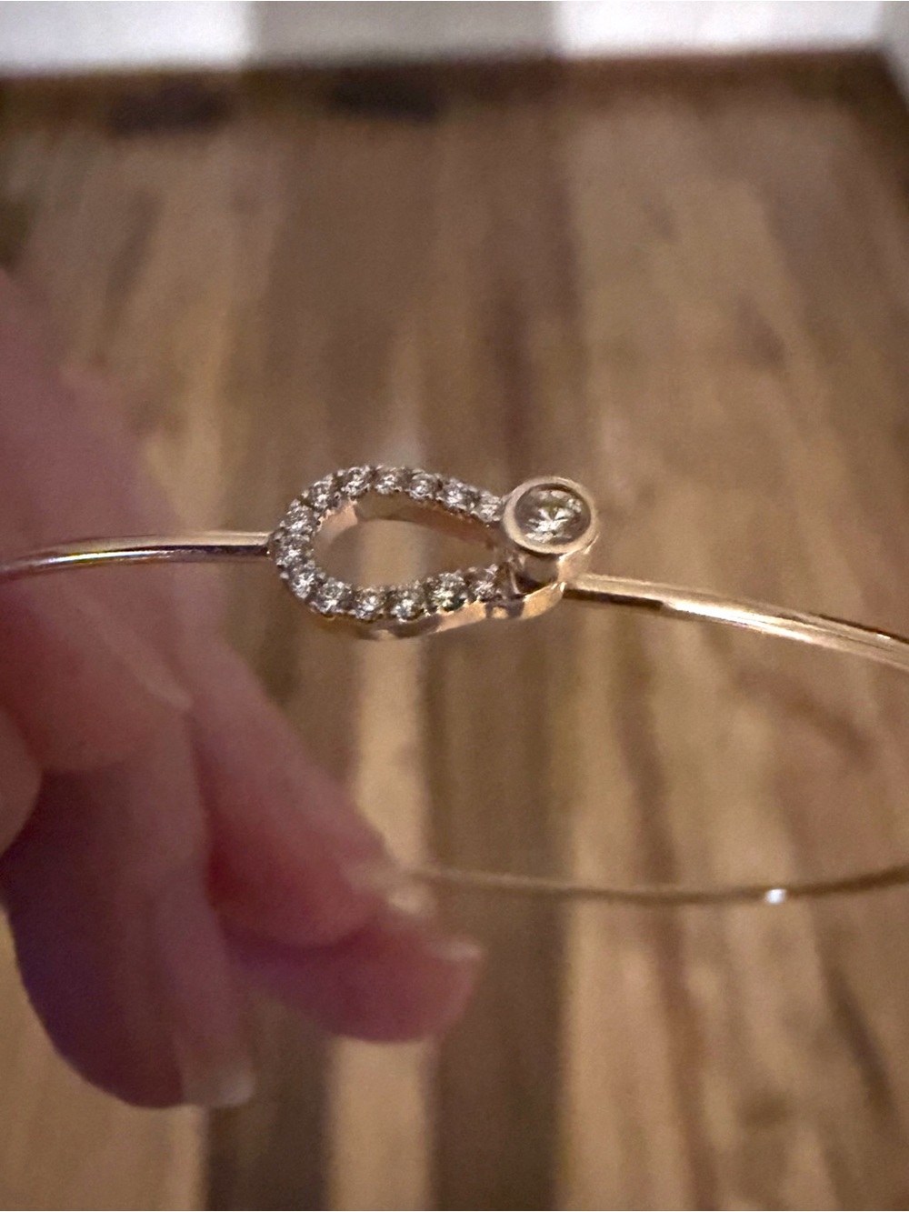 Phillip’s House 14k MINI keyhole LOVE ALWAYS BRACELET with diamonds - Picture 4 of 5